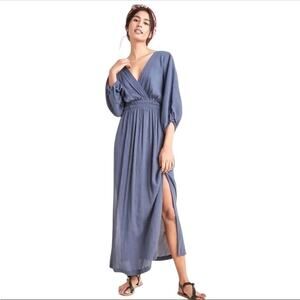 Mara Hoffman Nami Maxi Dress Blue Size XS/Small Boho REVOLVE Floor Length Fairy